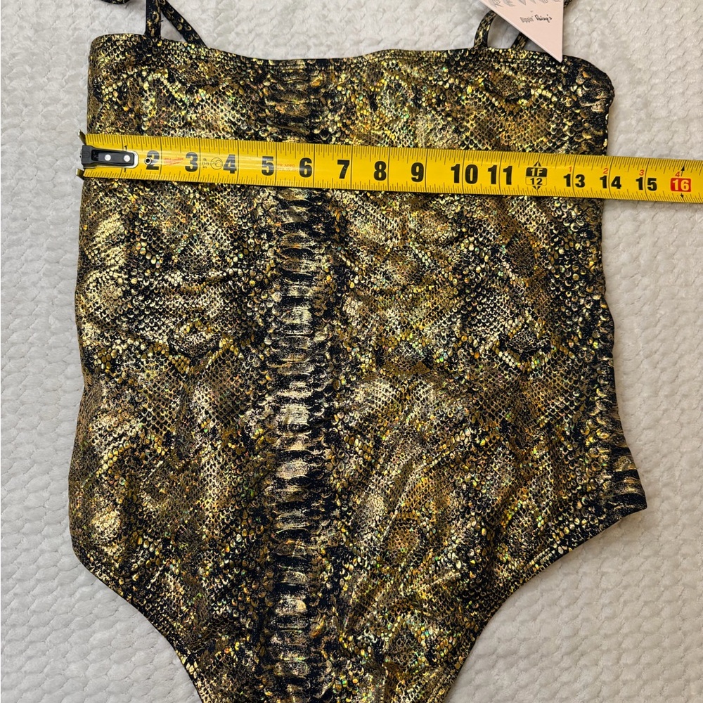 Dippin' Daisy's Metallic Snake Print One Piece - Picture 6 of 9